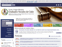 Tablet Screenshot of graduadosocialcadiz.net